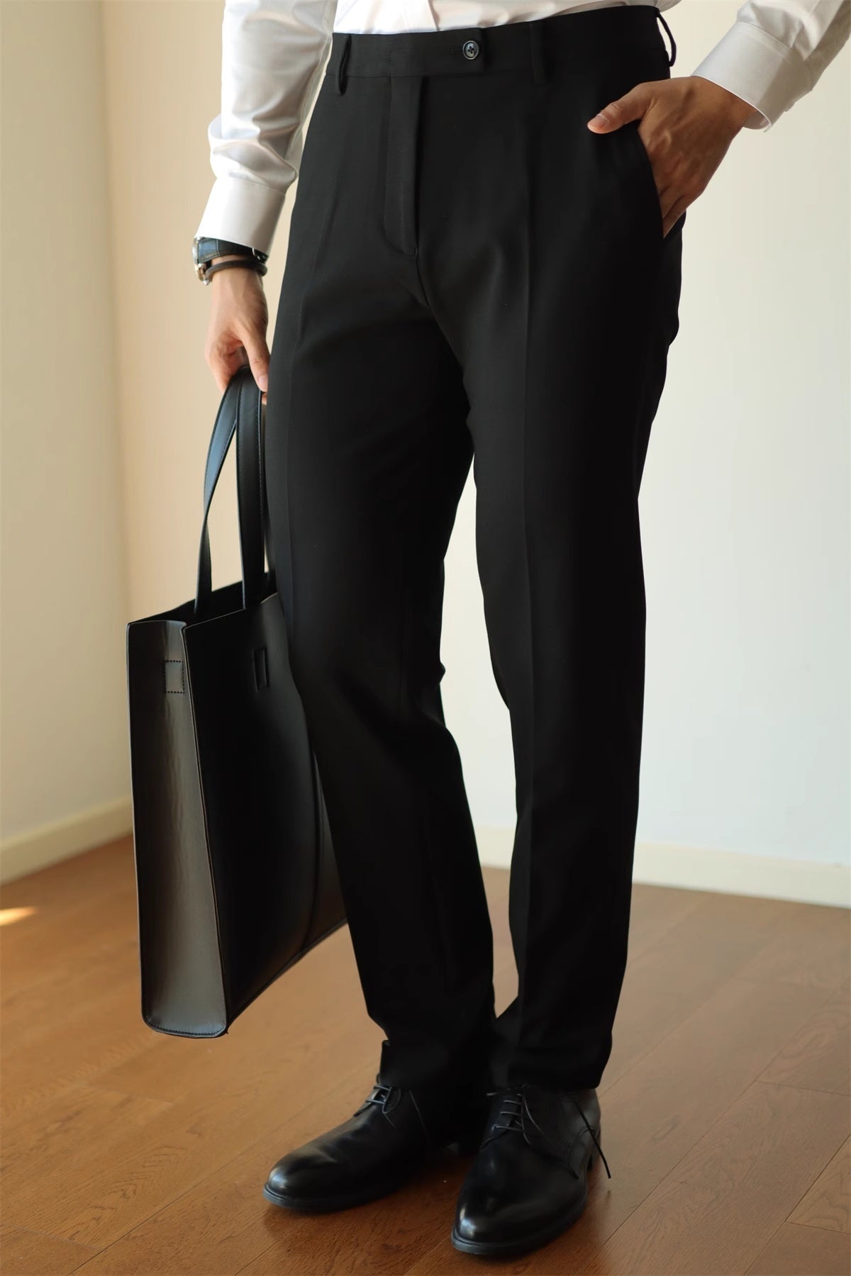 Eddie – Pantalon Commuter Élastique Coupe Droite