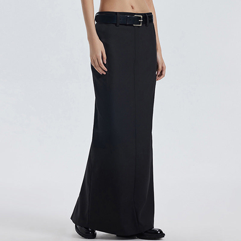 Fiona – Jupe Longue Fendue Taille Basse Évasée