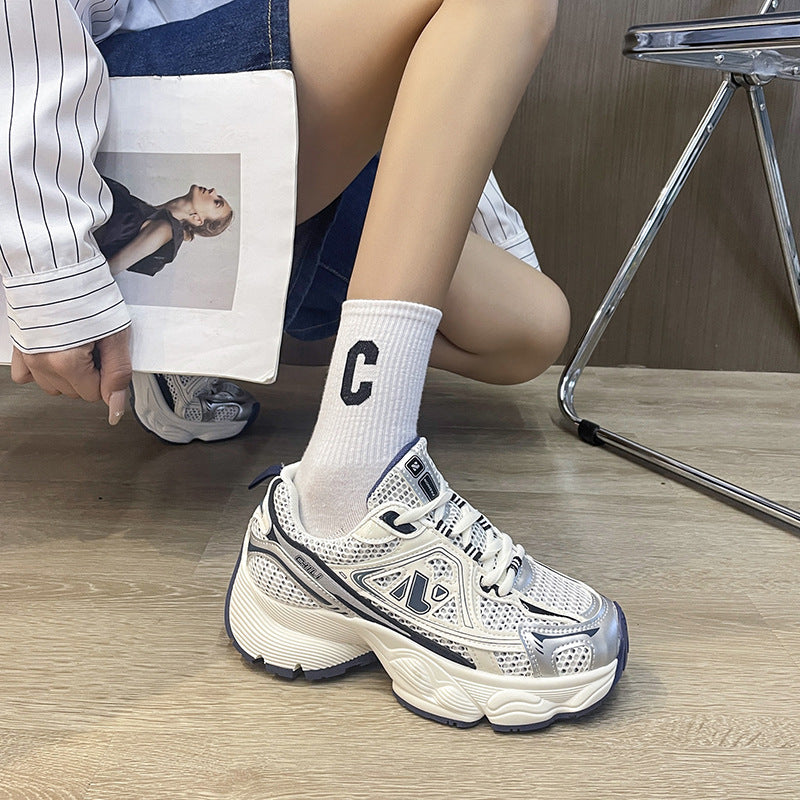 Amanda – Chaussures à Semelles Compensées en Maille pour l'Été