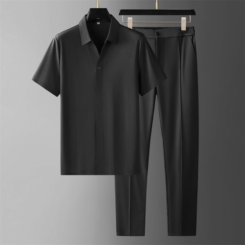 Gareth – Ensemble Chemise Ultra-Fine en Soie Glacée