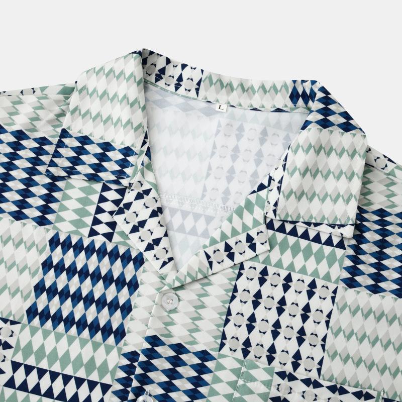 Karl – Chemise Imprimée à Manches Courtes pour Homme