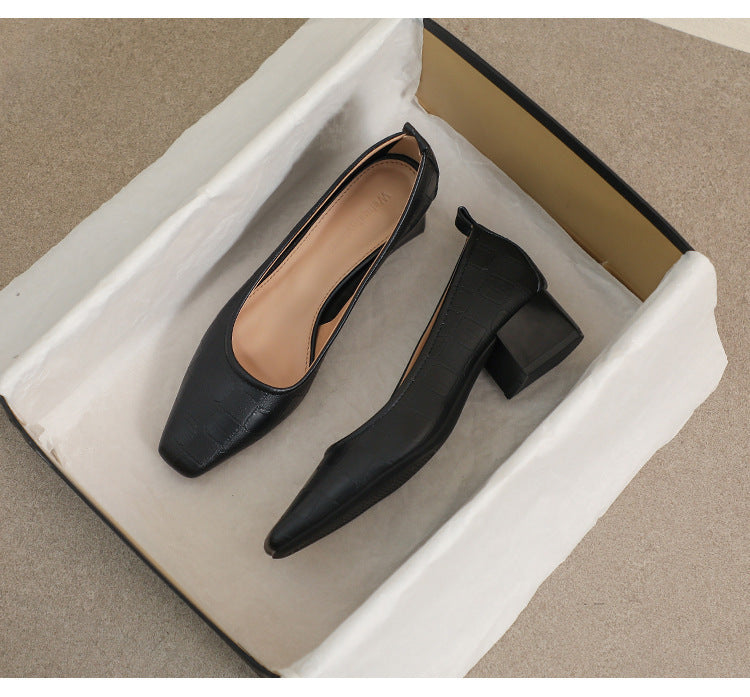 Anna – Talons Carrés à Bout Carré