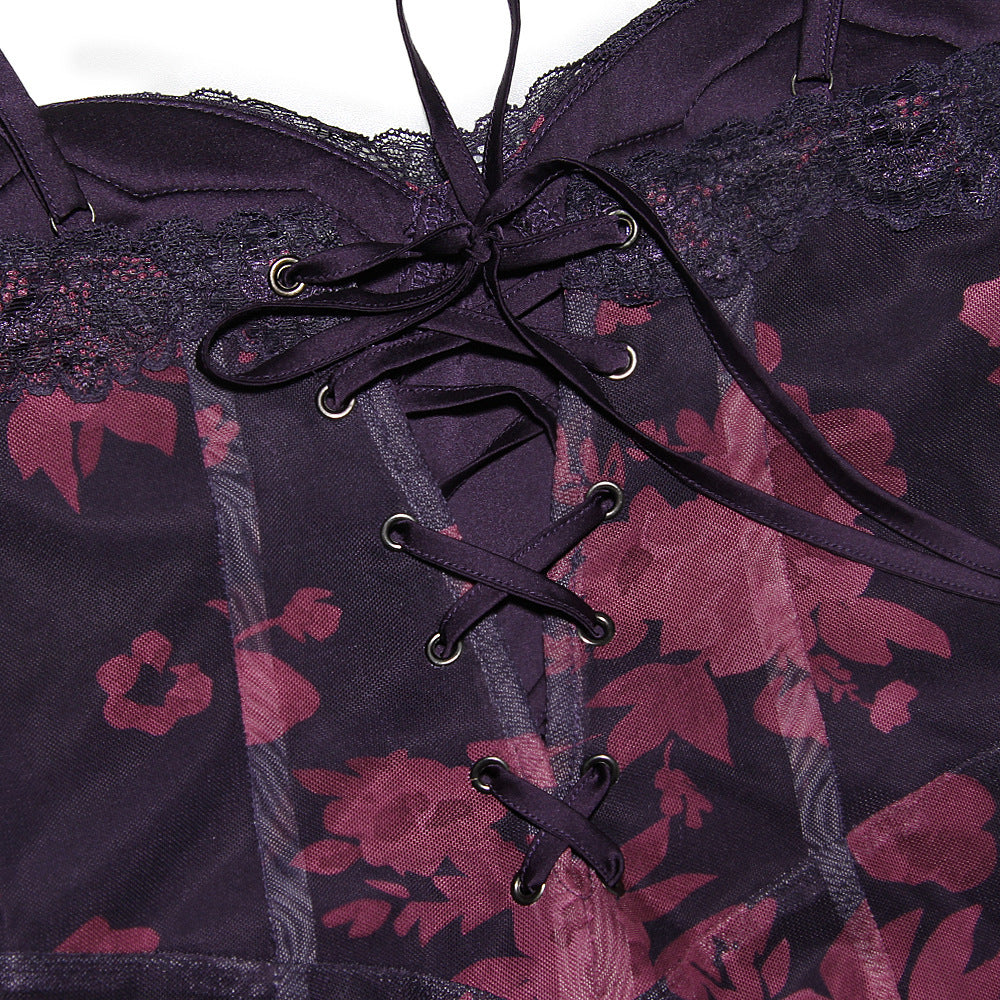 Lily – Robe Bretelle Imprimée Ajustée Fishtail