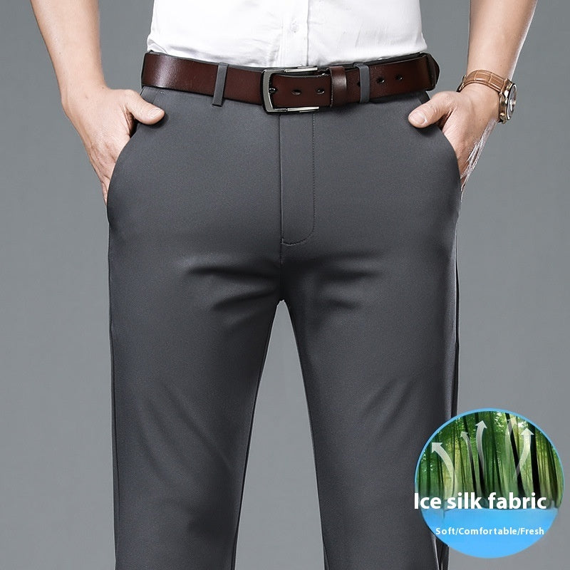 Miles – Pantalon Droit Fin Non-repassant