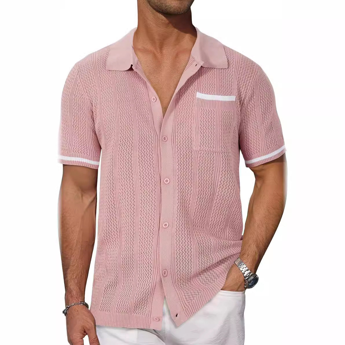 Sydney – Veste Cardigan D'été Respirante et Légère pour Homme