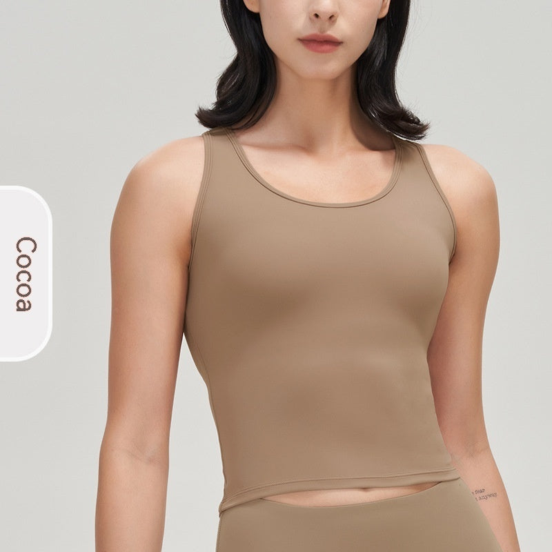 Sophia – Débardeur Yoga Soutien Choc Dos Élastique