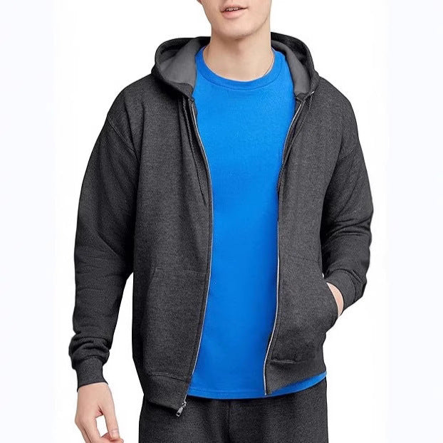Shane – Sweat à capuche zippé ample pour hommes