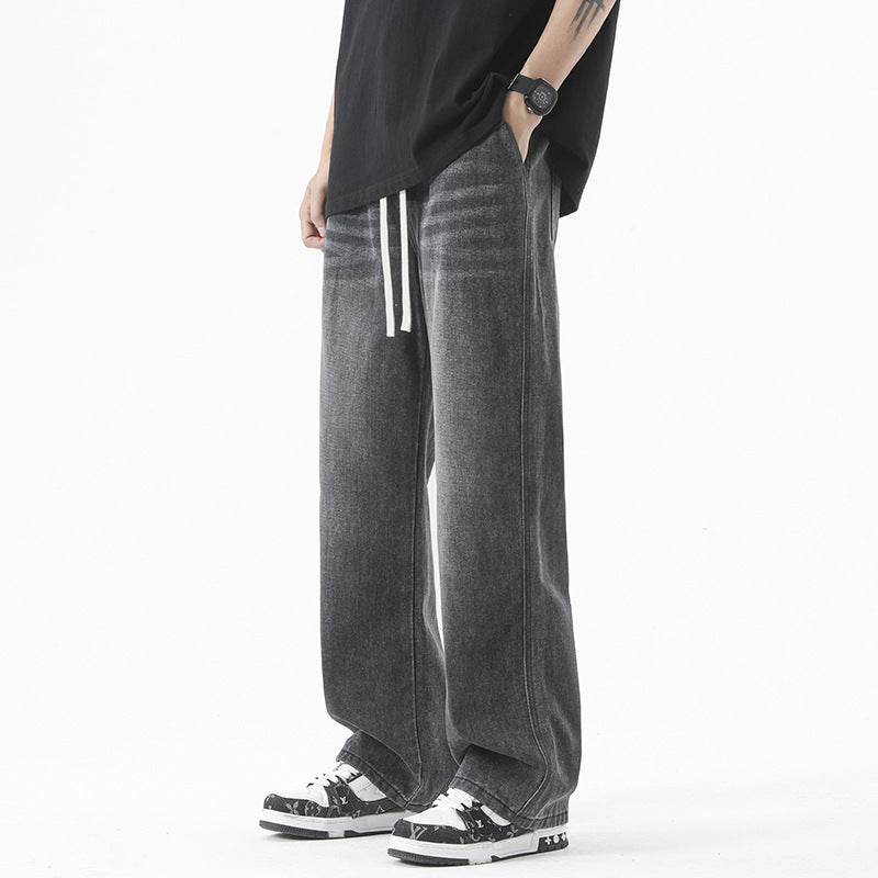 Joel – Pantalon Décontracté à Jambe Large en Denim