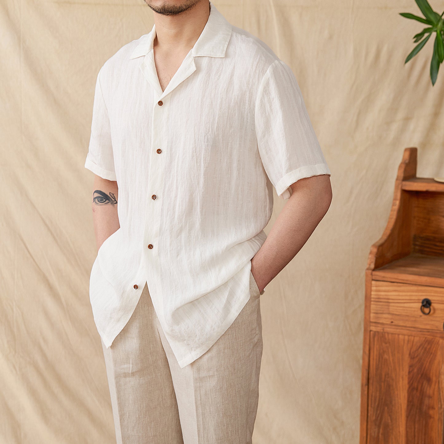 Doug – Chemise Légère Vintage Élégante Décontractée
