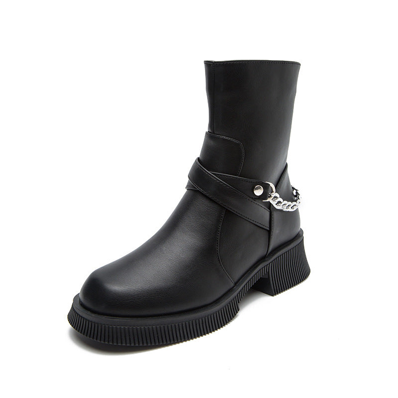 Danielle – Bottes Martin mi-hautes style britannique