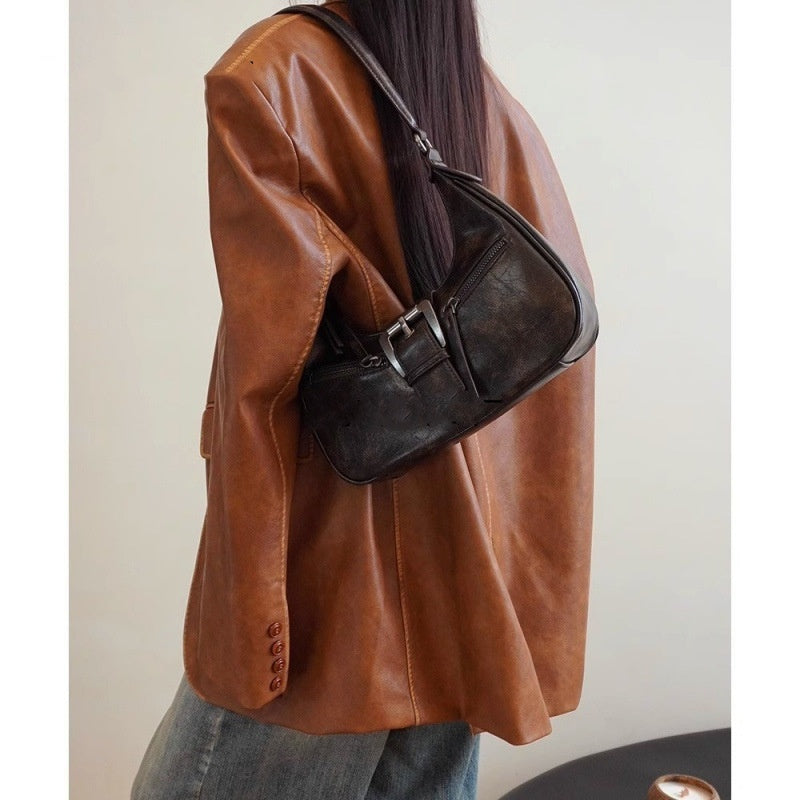Melissa – Sac à Bandoulière Rétro en Croissant