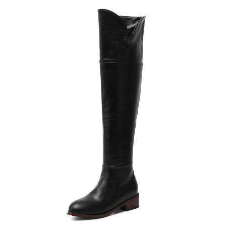 Ruby – Bottes Hautes au-dessus du Genou, Talon Carré