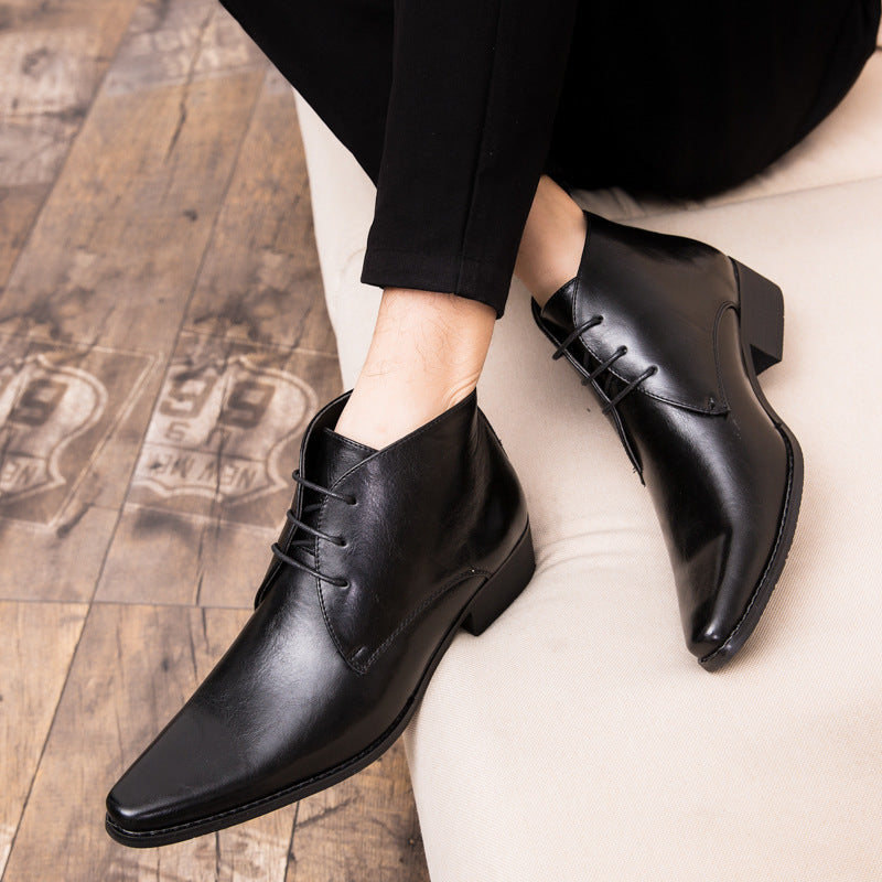 Brian – Chaussures Montantes en Cuir Végan pour Hommes