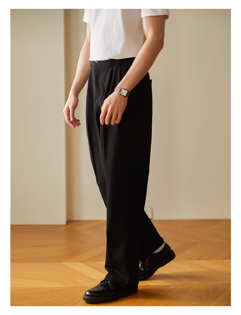 Ricky – Pantalon Commuter Affaires Drapé Décontracté