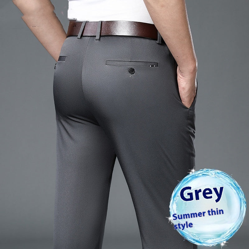 Miles – Pantalon Droit Fin Non-repassant