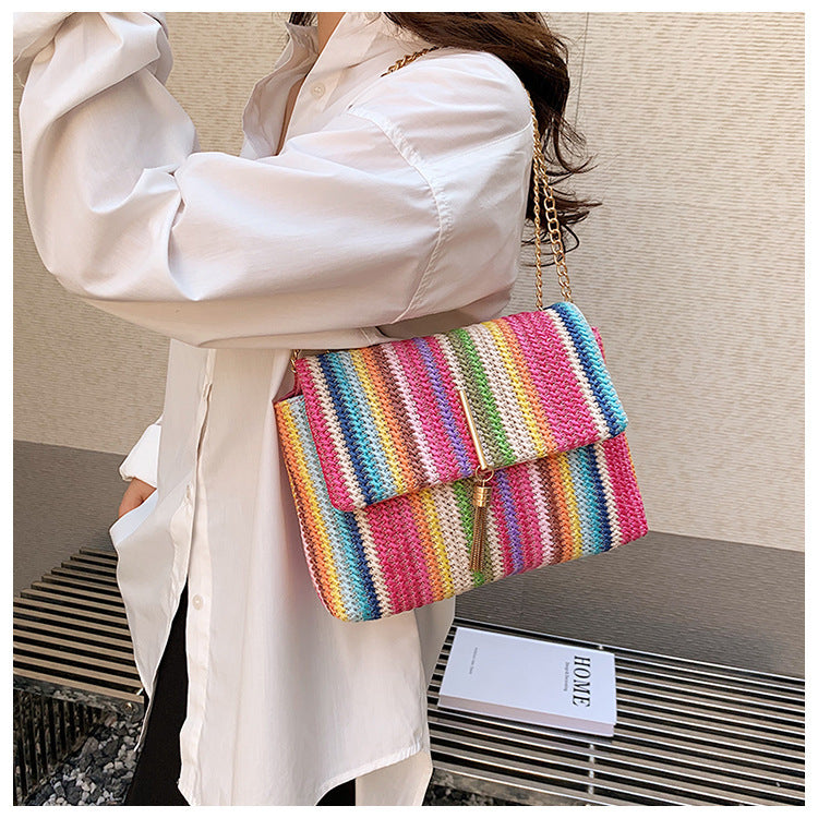 Megan – Sac à bandoulière arc-en-ciel