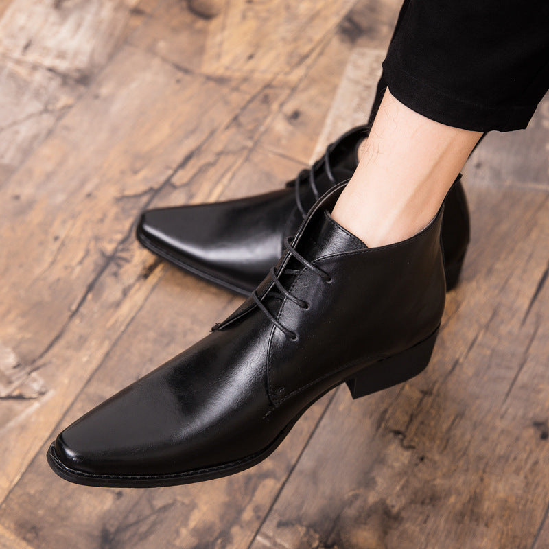 Brian – Chaussures Montantes en Cuir Végan pour Hommes
