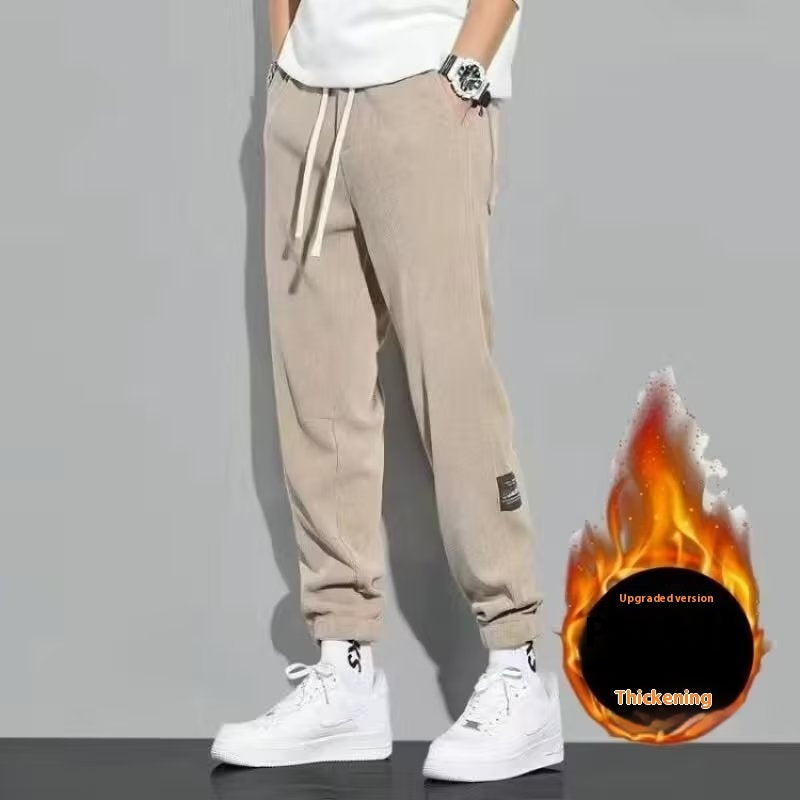 Ron – Pantalons décontractés en velours côtelé