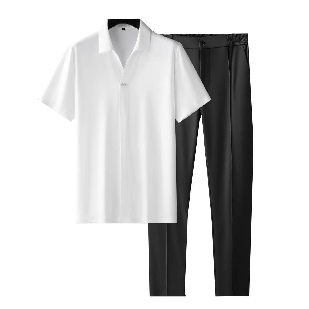 Gareth – Ensemble Chemise Ultra-Fine en Soie Glacée