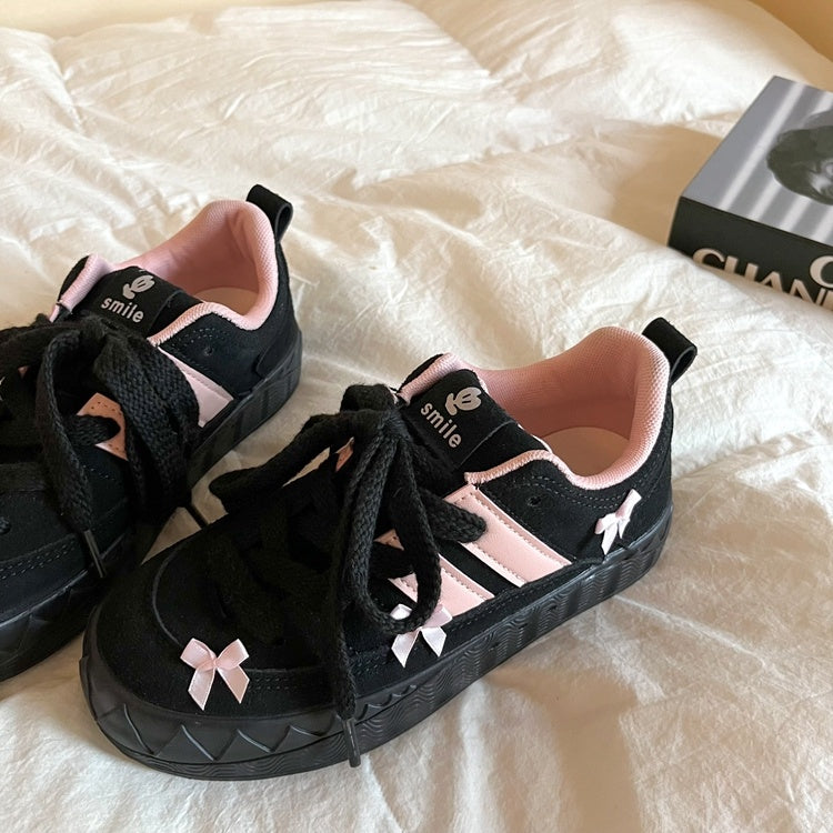 Amanda – Chaussures Plateformes Rétro Américaines Polyvalentes