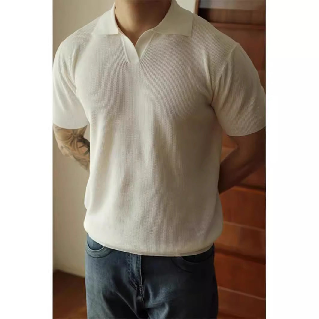 Jonathan – Polo à Col en V pour Hommes