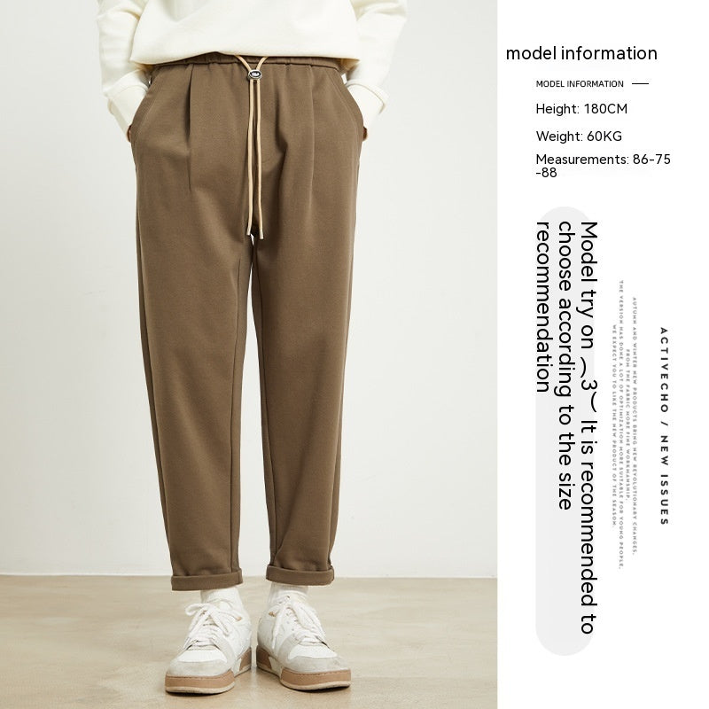 Donald – Pantalon Crayon Doublé en Polaire pour Hommes