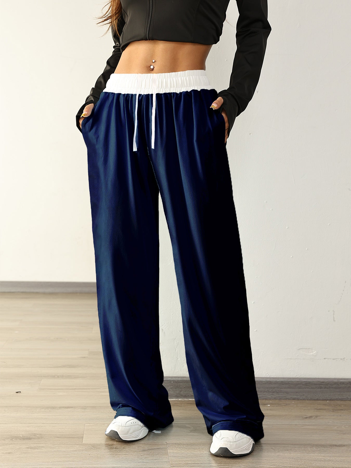 Sophie – Pantalon de Sport Confortable à Cordon Contrasté
