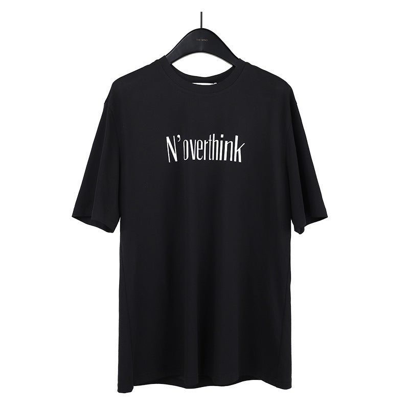 Stéphanie – T-shirt à Manches Courtes avec Imprimé Lettres