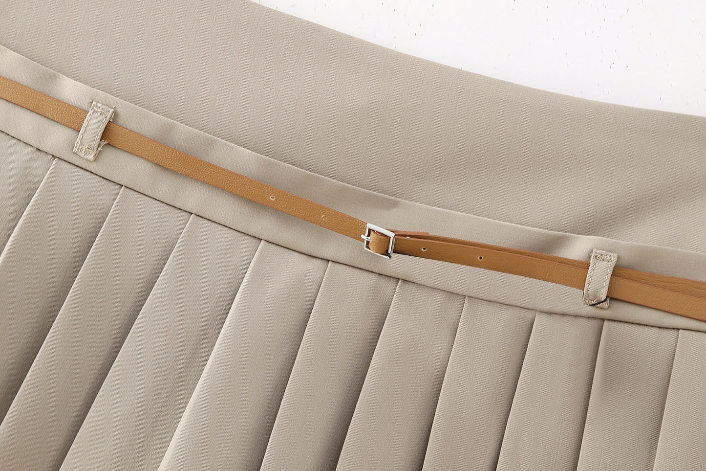 Marion – Jupe-culotte avec Ceinture Décorative Plissée