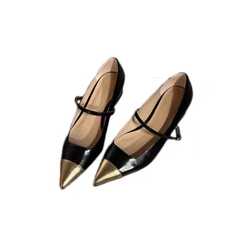 Sue – Chaussures à Talons Moyens en Similicuir avec Bride Cheville