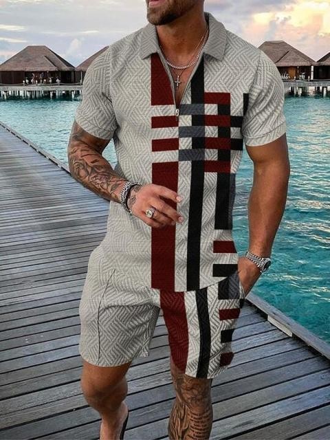 Wayne – Ensemble Polo et Short Décontracté pour Homme