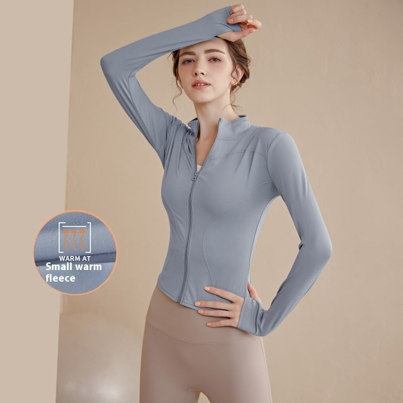 Alice – Manteau de Sport à Col Montant Doublé en Polaire pour Femme