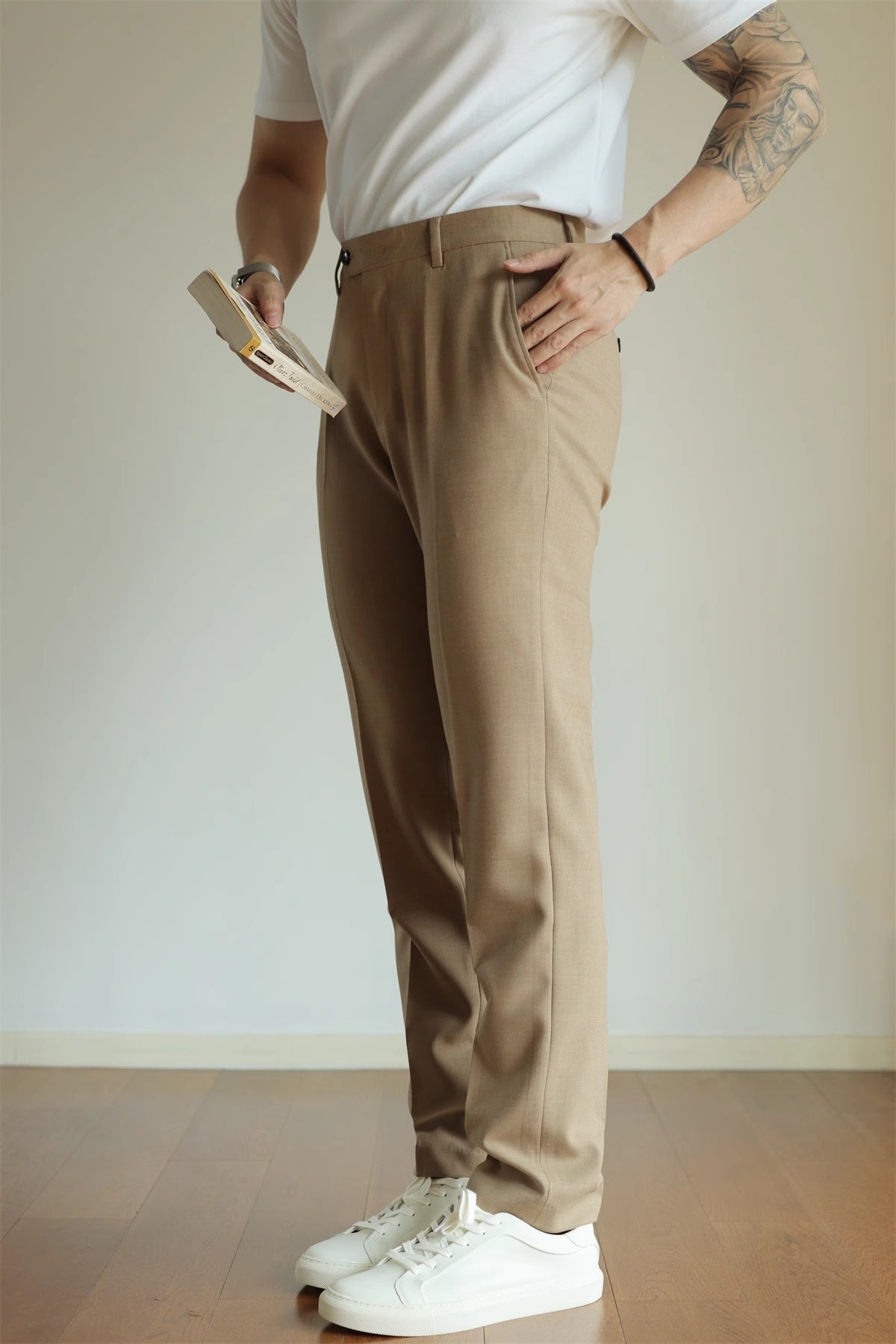 Eddie – Pantalon Commuter Élastique Coupe Droite