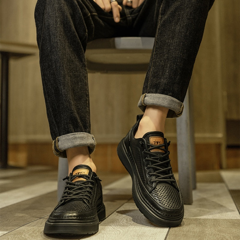 Michael – Chaussures Plates Blanches à Enfiler en Cuir Vegan