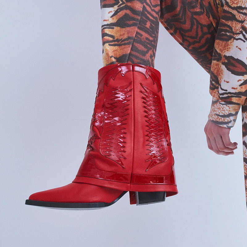 Margaret – Bottes à Talons Épais avec Pantyhauts pour Femmes