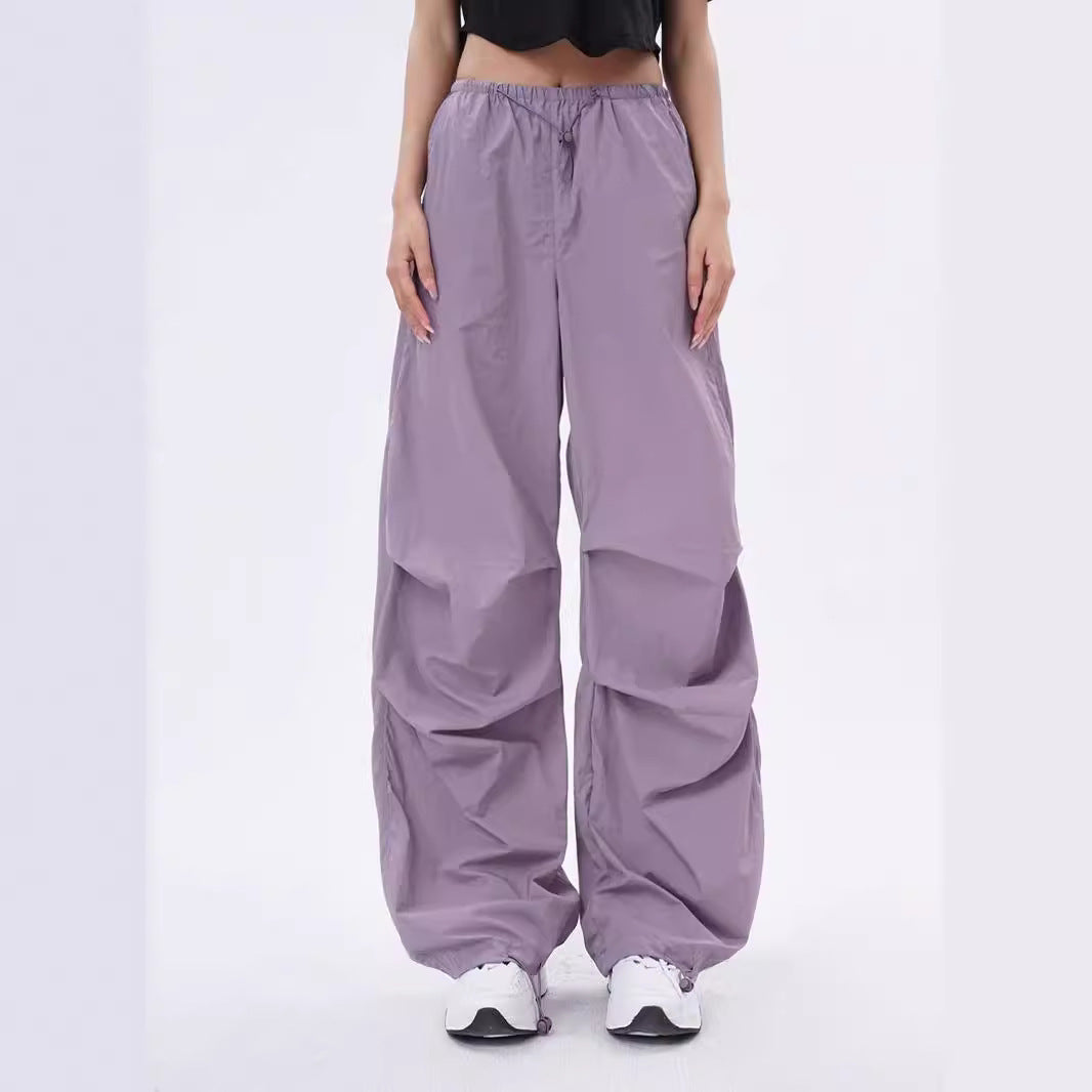 Faith – Pantalon Jogger Décontracté Plissé à Cordon