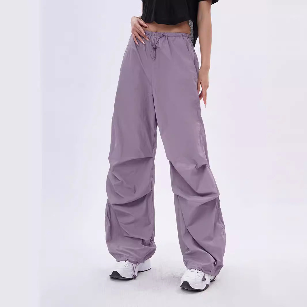 Faith – Pantalon Jogger Décontracté Plissé à Cordon