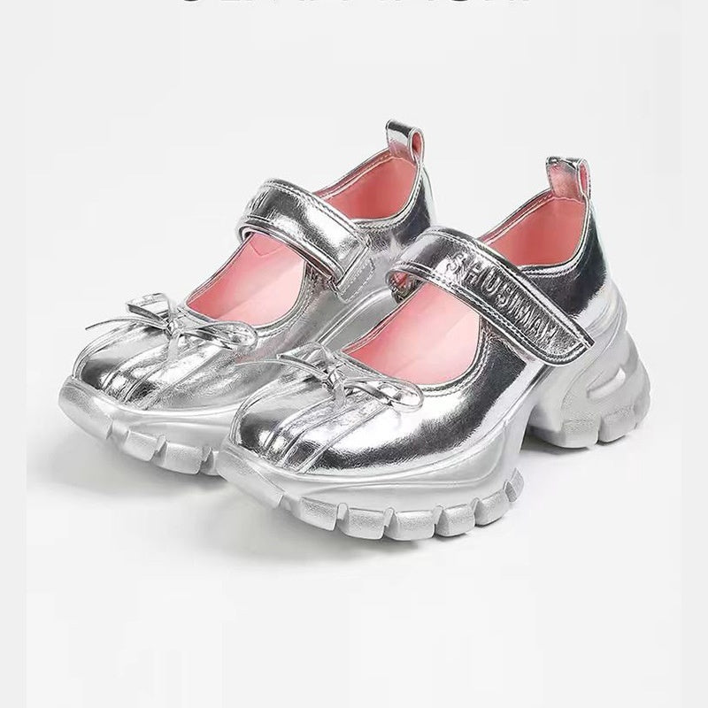 Christina – Chaussures à talon épais avec nœud