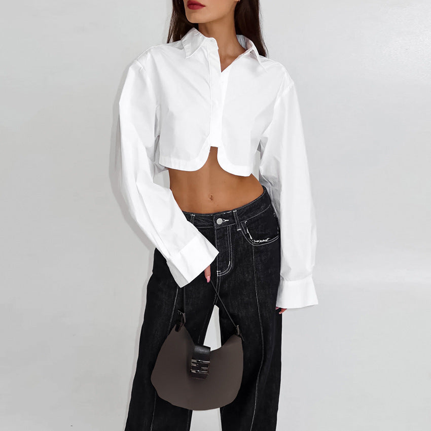 Elizabeth – Chemise Minimaliste Blanche pour le Commute