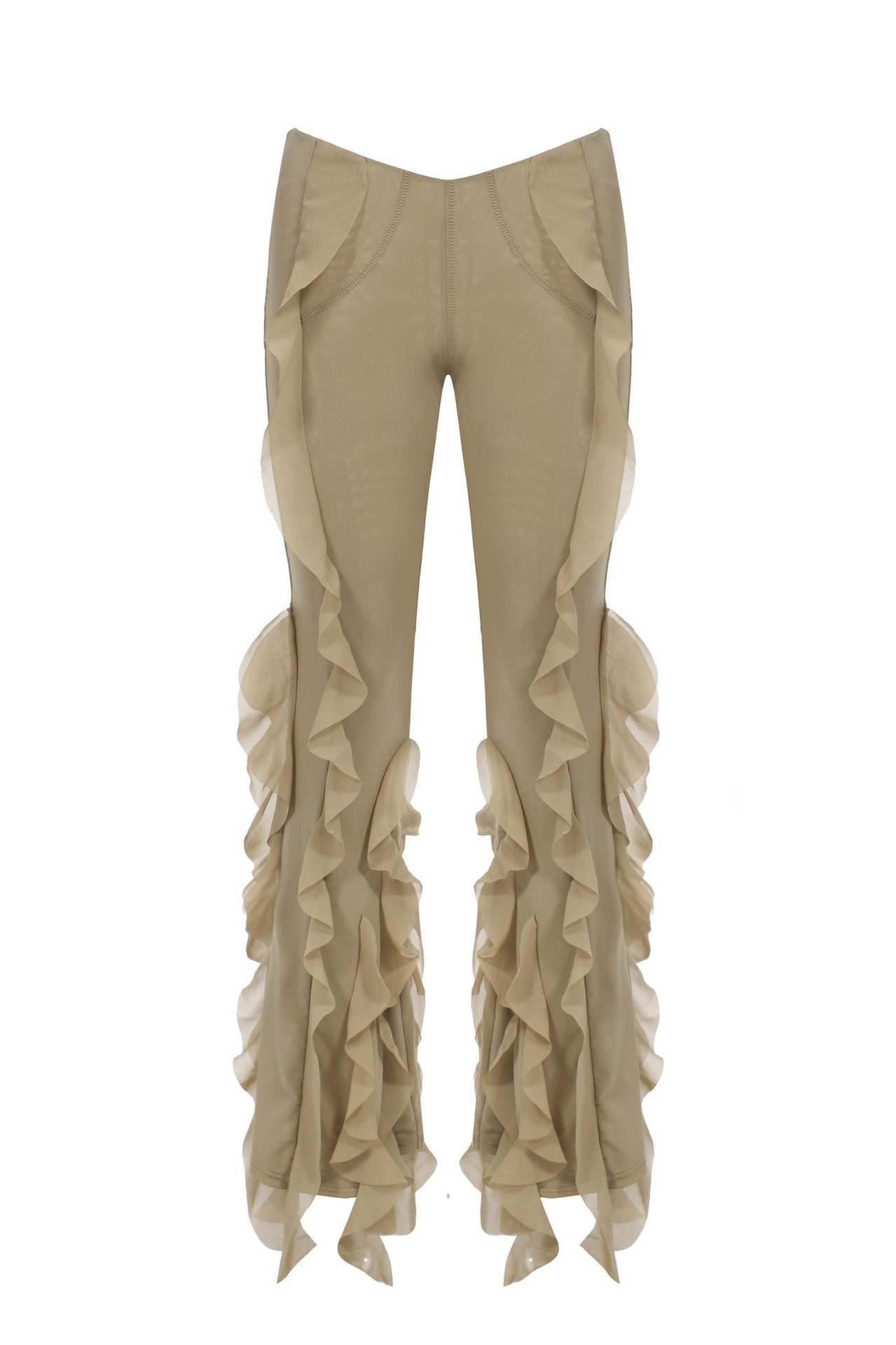 Jennifer – Pantalon Évasé Micro Ajusté pour Femmes