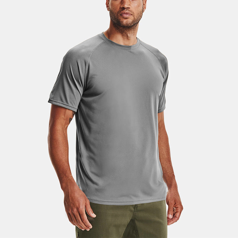 James – T-shirt d'exercice d'été pour homme à col rond ample