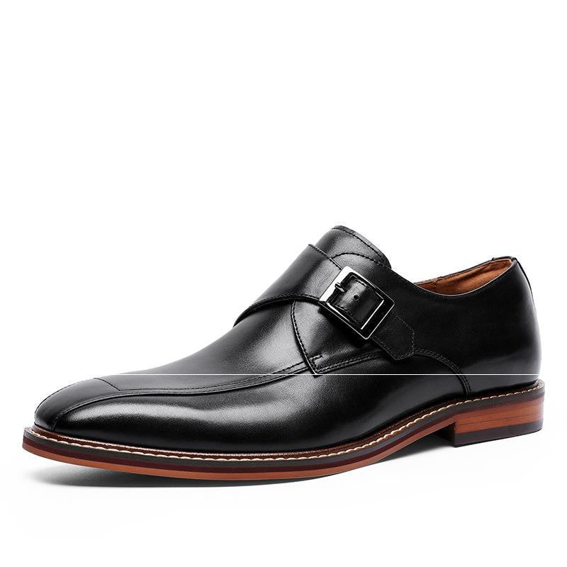 Damien – Chaussures Monk à Bout Carré en Cuir Vegan pour Homme