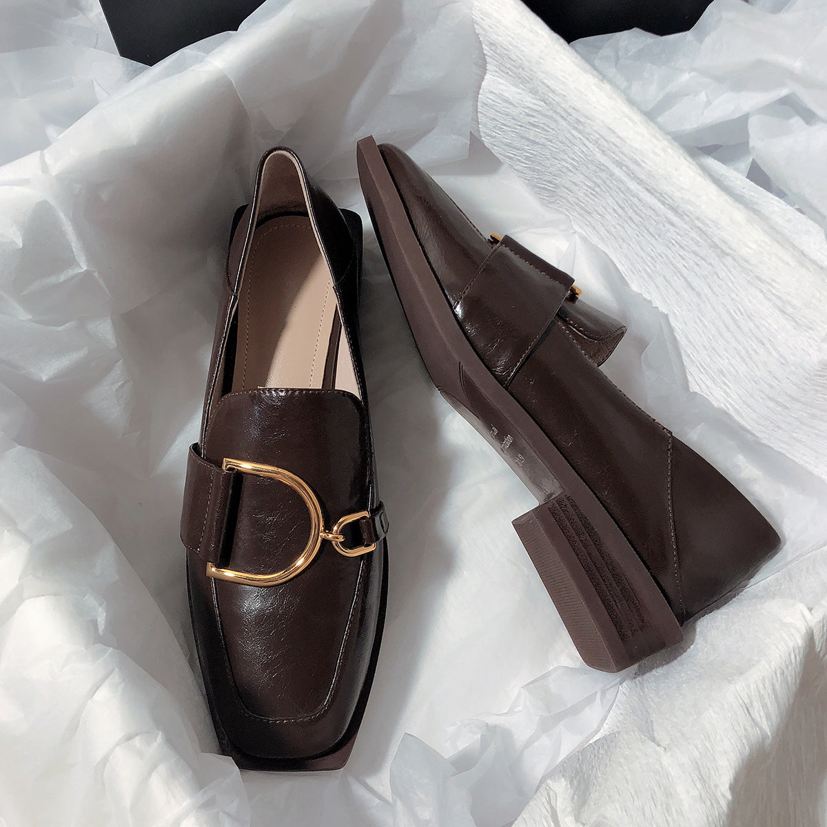 Ann – Mocassins plats deux-en-un en cuir vegan