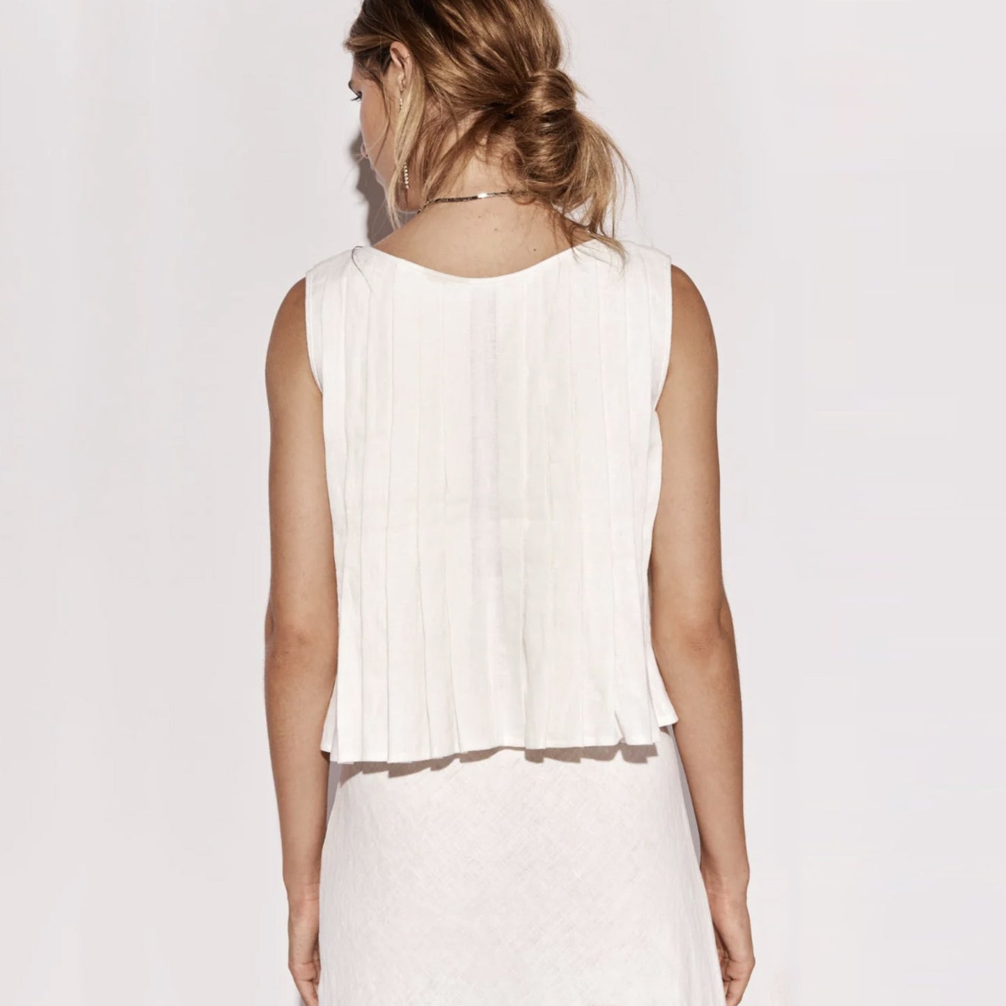 Louise – Chemise Femme en Coton et Lin avec Lacets