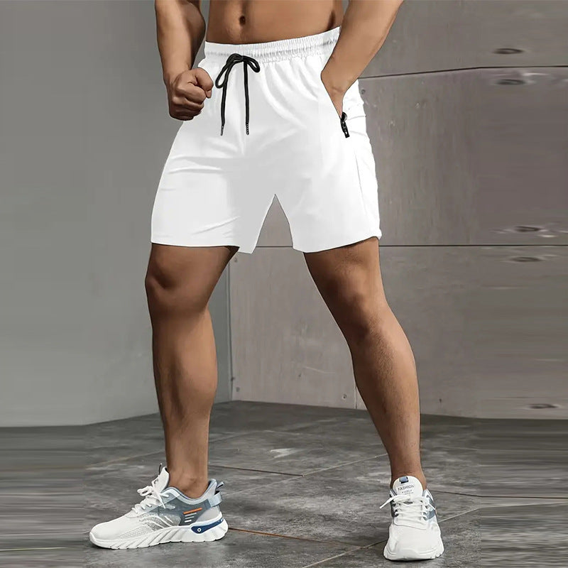 Stan – Shorts de sport en soie glacée amples et à séchage rapide