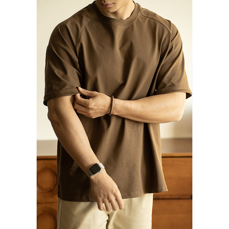 Aaron – T-shirt ample à manches raglan avec protection solaire antibactérienne