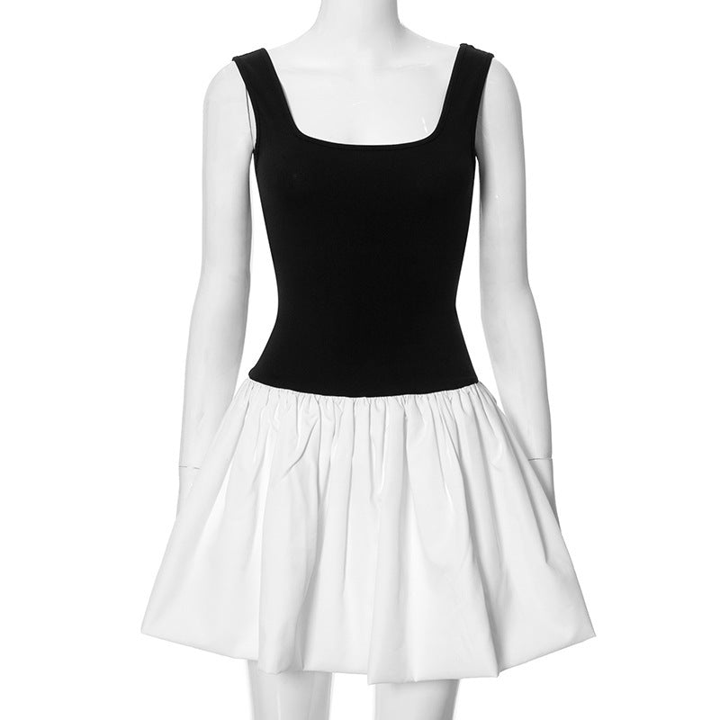 Shannon – Robe Plissée à Couleurs Contrastées