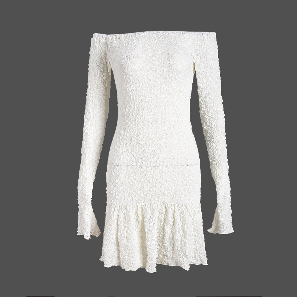 Charlotte – Robe Élastique et Douce à Épaules Dénudées