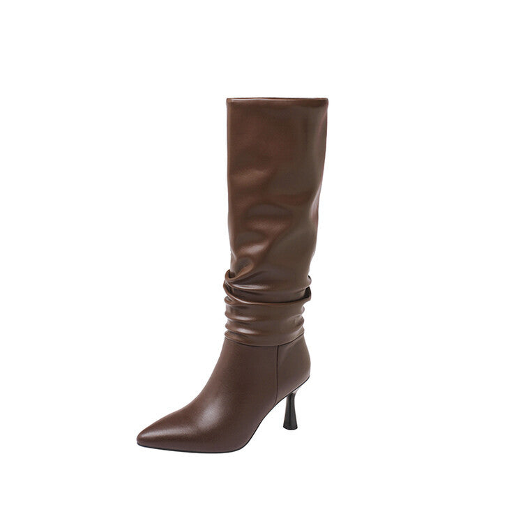 Jacqueline – Bottes Européennes en Cuir Vegan Style Américain