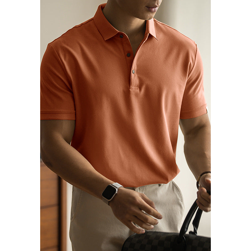 Ryan – Polo en Coton Longue Fibre à Manches Courtes